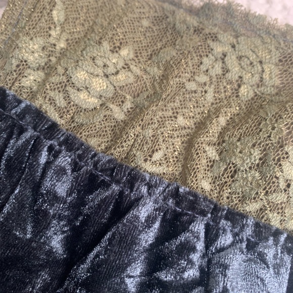 BKE Boutique Velvet and Lace Vest - Picture 5 of 5